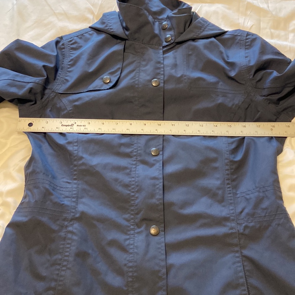 I Spiewak & Sons Womens SZ Med Utility/Rain Jacket w/hood Navy, EC, Durable! - Picture 9 of 17